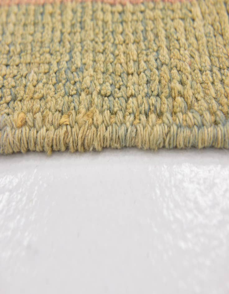 Detail image of 4' 5 x 8'  Hand Knotted Oushak Wool Runner Rug