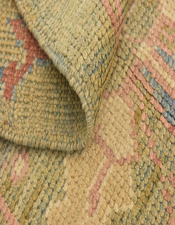 Detail image of 4' 5 x 8'  Hand Knotted Oushak Wool Runner Rug