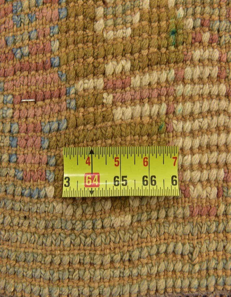 Detail image of 4' 5 x 8' 7 Hand Knotted Oushak Wool Runner Rug