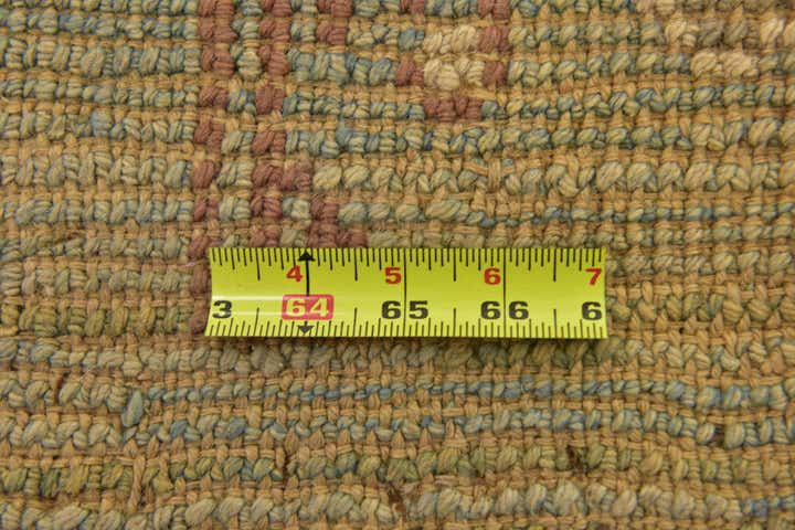 4' 5 x 7' 7 Hand Knotted Oushak Wool Runner Rug