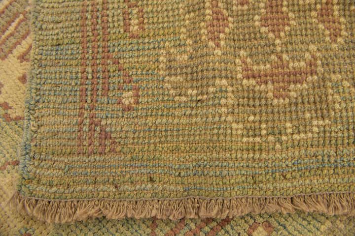 4' 5 x 7' 7 Hand Knotted Oushak Wool Runner Rug