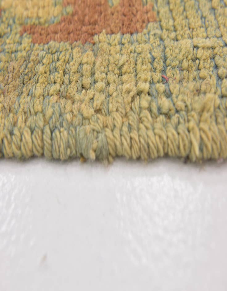Detail image of 4' 5 x 7' 7  Hand Knotted Oushak Wool Runner Rug