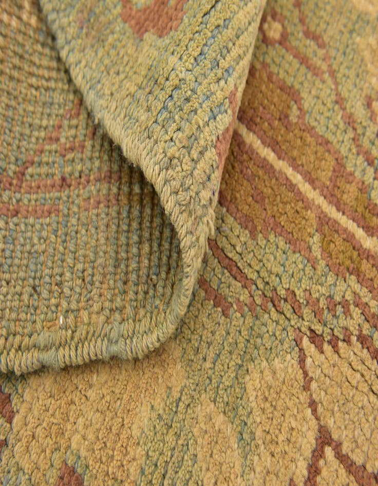 Detail image of 4' 5 x 7' 7  Hand Knotted Oushak Wool Runner Rug