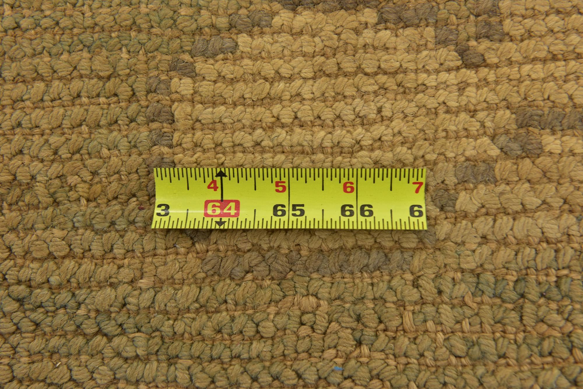 4' 2 x 11' 5 Hand Knotted Oushak Wool Runner Rug