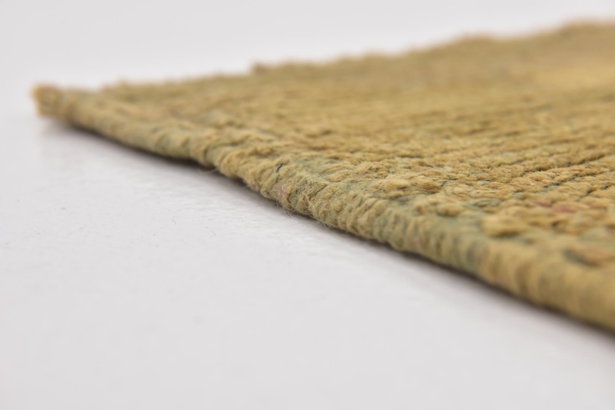 4' 2 x 11' 5 Hand Knotted Oushak Wool Runner Rug