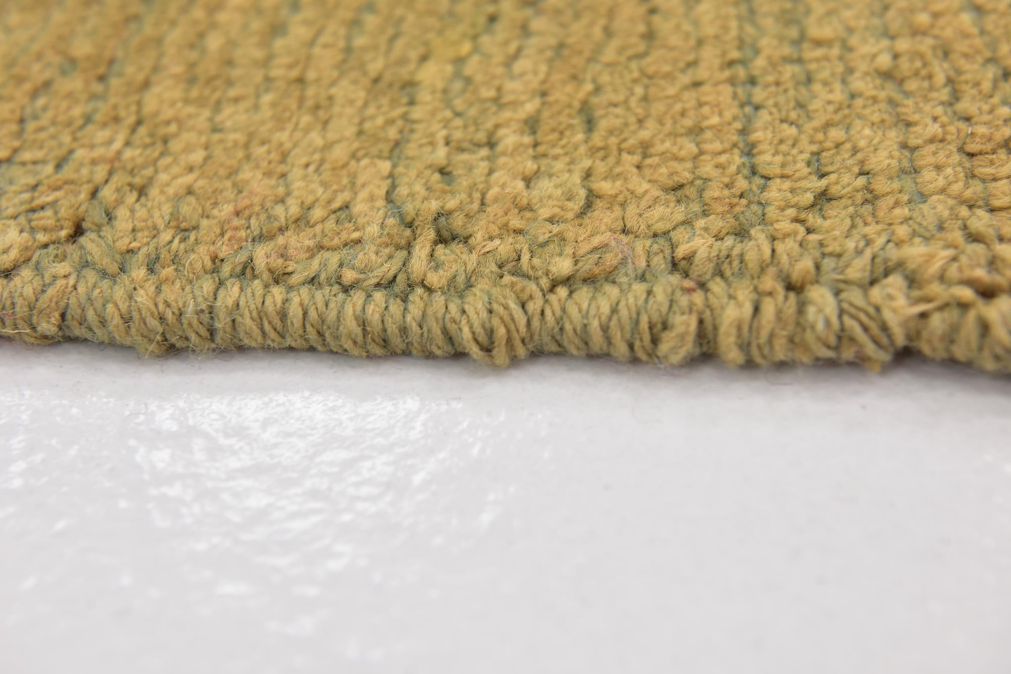 4' 2 x 11' 5 Hand Knotted Oushak Wool Runner Rug