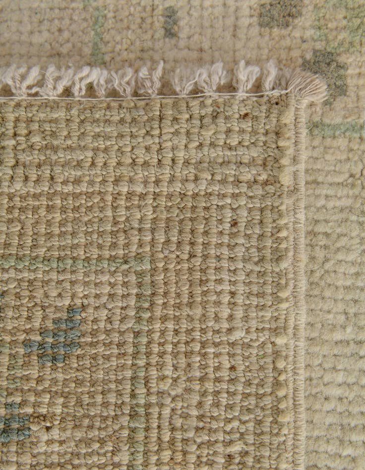 Detail image of 2' 9 x 10' 4  Hand Knotted Oushak Wool Runner Rug