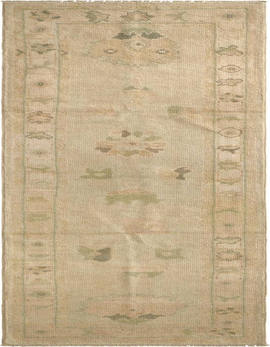 Detail image of 2' 9 x 10' 4 Hand Knotted Oushak Wool Runner Rug