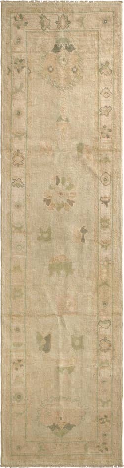 Detail image of 2' 9 x 10' 4 Hand Knotted Oushak Wool Runner Rug