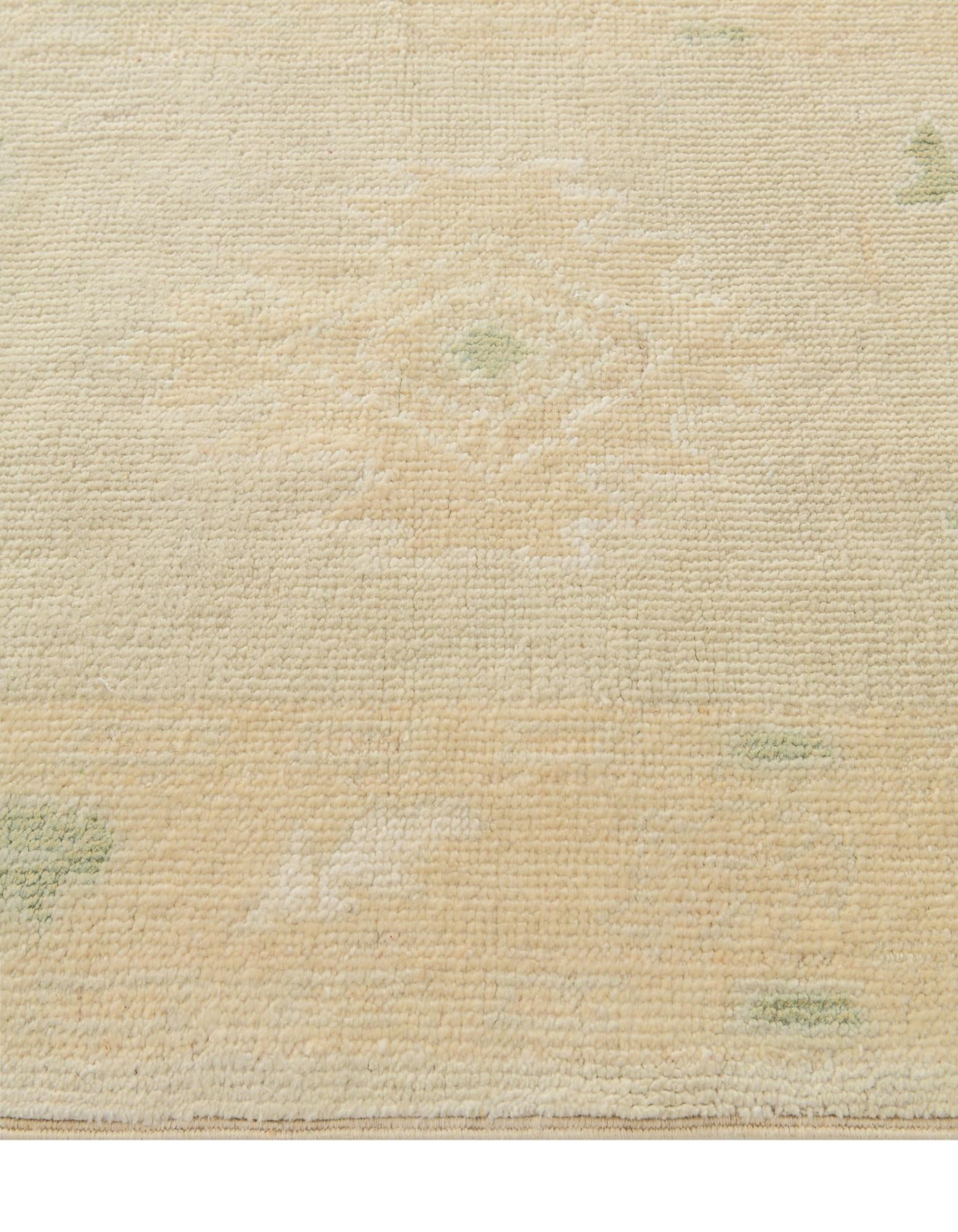 2' 8 x 10' 2 Hand Knotted Oushak Wool Runner Rug