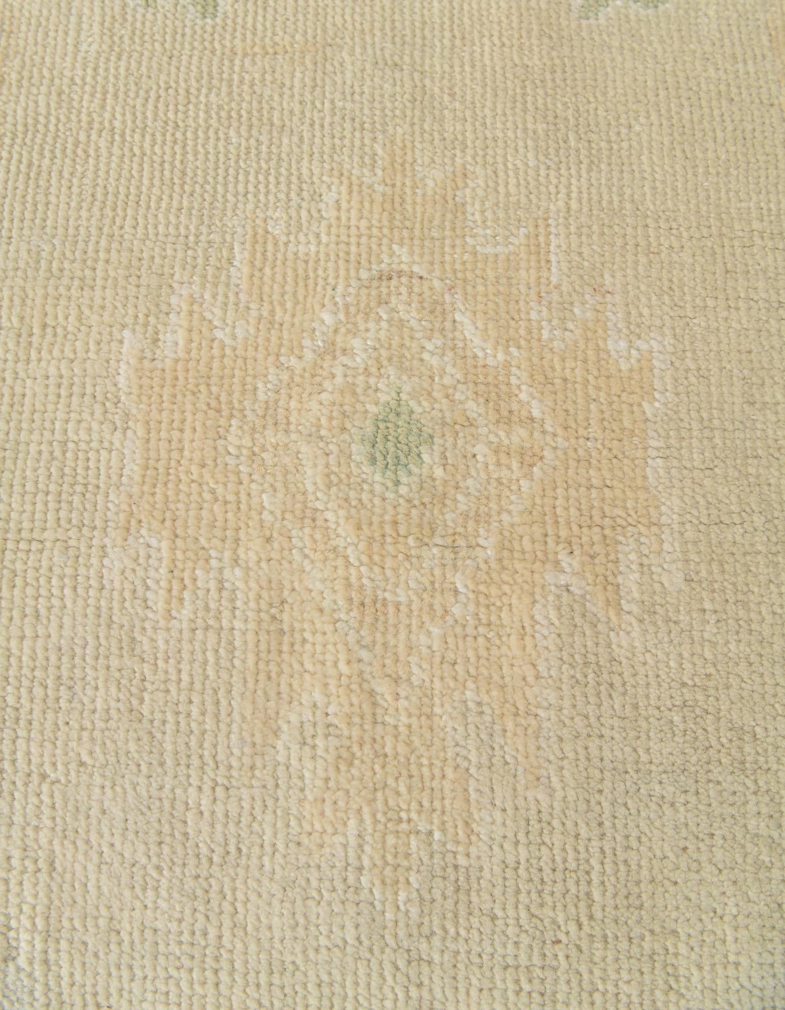 2' 8 x 10' 2 Hand Knotted Oushak Wool Runner Rug