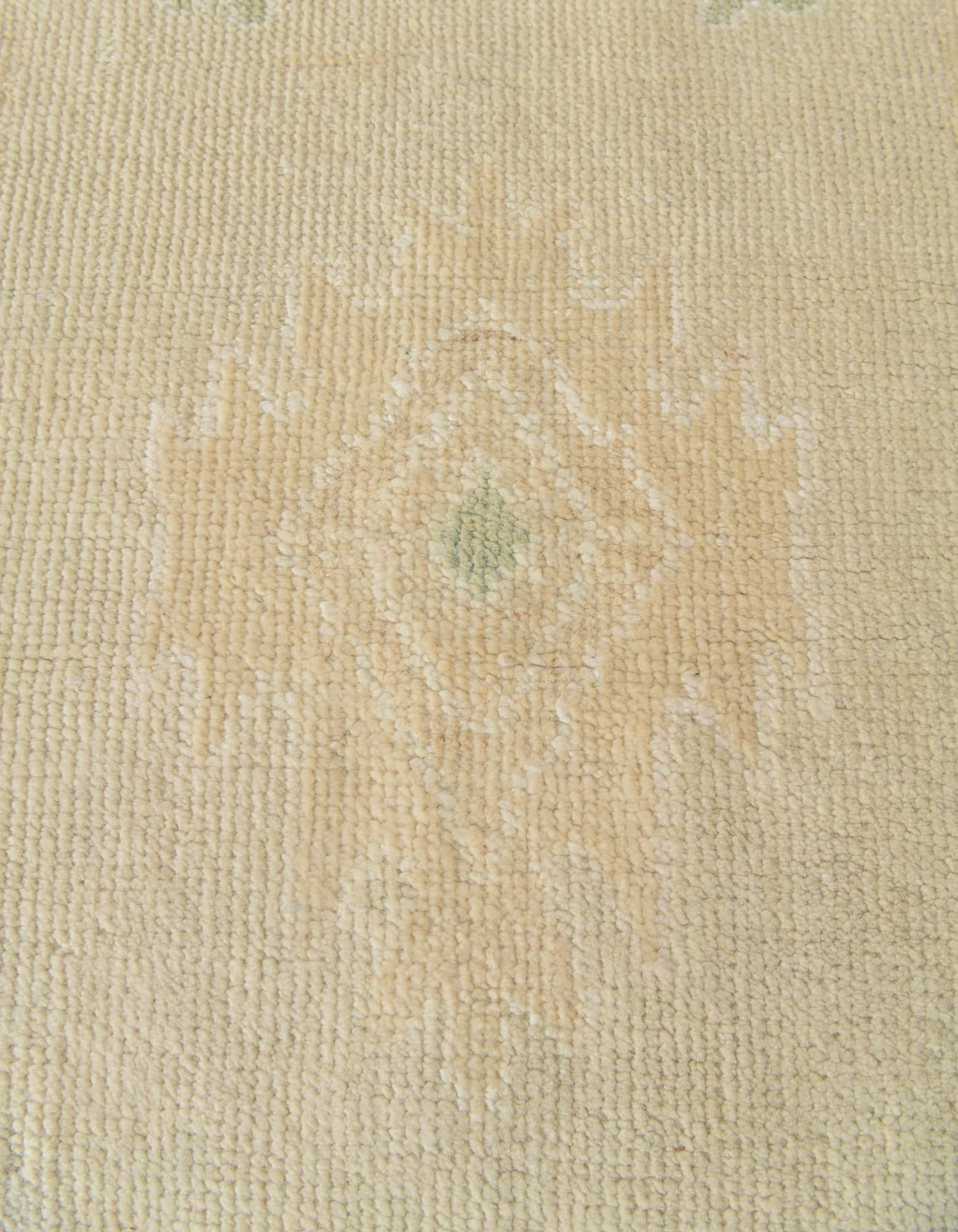 2' 8 x 10' 2 Hand Knotted Oushak Wool Runner Rug