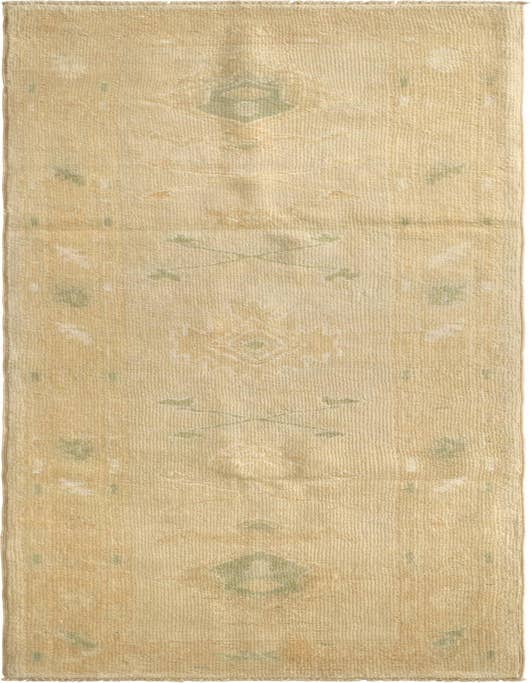 Detail image of 2' 8 x 10' 2 Hand Knotted Oushak Wool Runner Rug