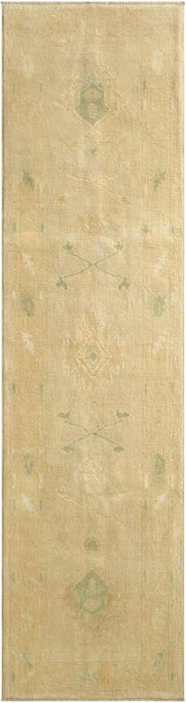 2' 8 x 10' 2 Hand Knotted Oushak Wool Runner Rug