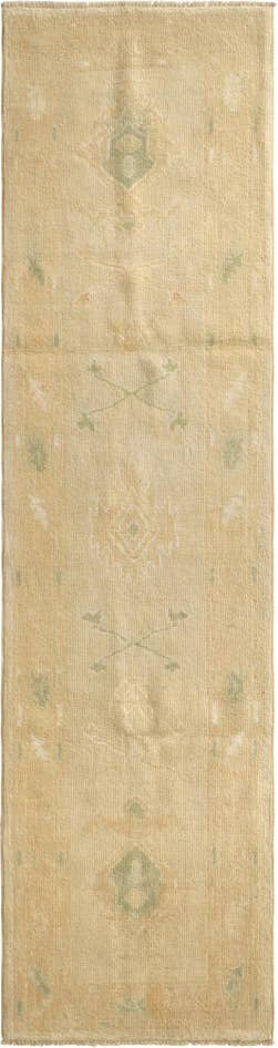 Detail image of 2' 8 x 10' 2 Hand Knotted Oushak Wool Runner Rug