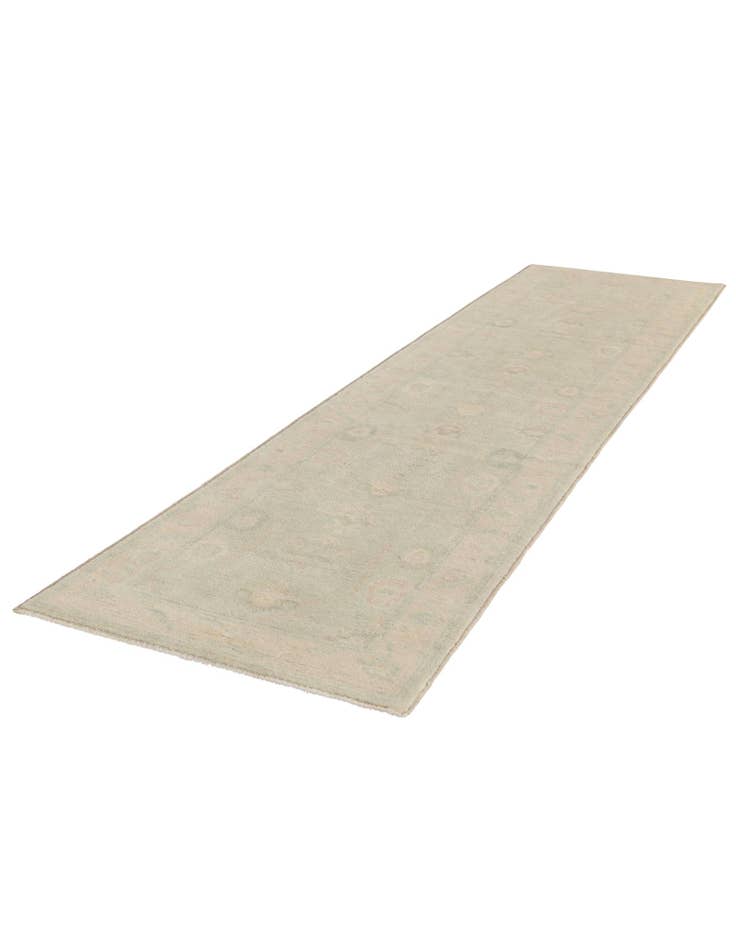 Detail image of 2' 10 x 11' 5 Hand Knotted Oushak Wool Runner Rug