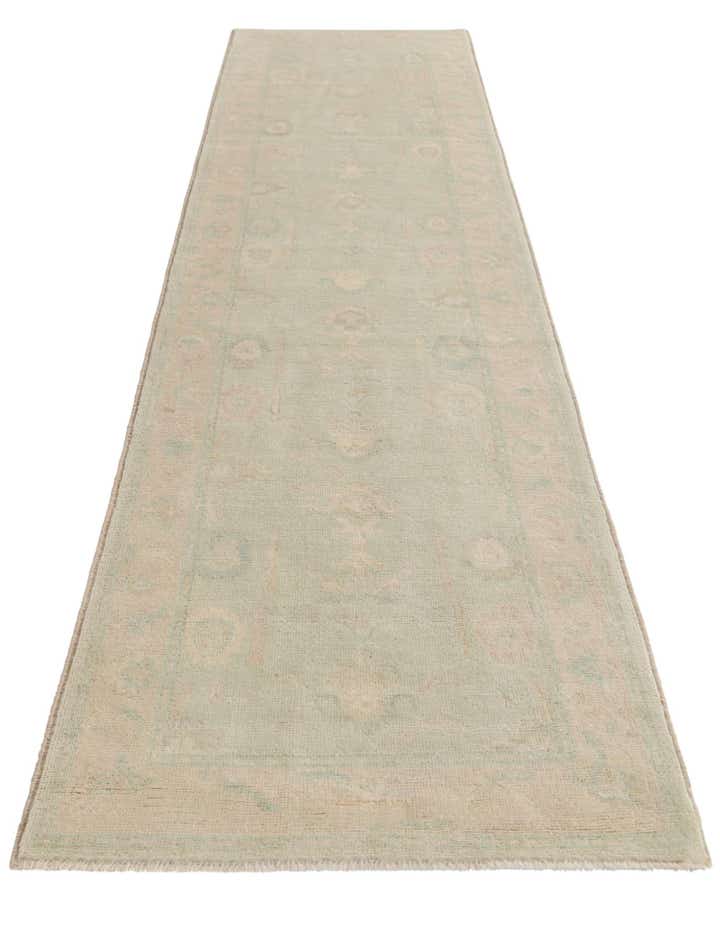 2' 10 x 11' 5 Hand Knotted Oushak Wool Runner Rug