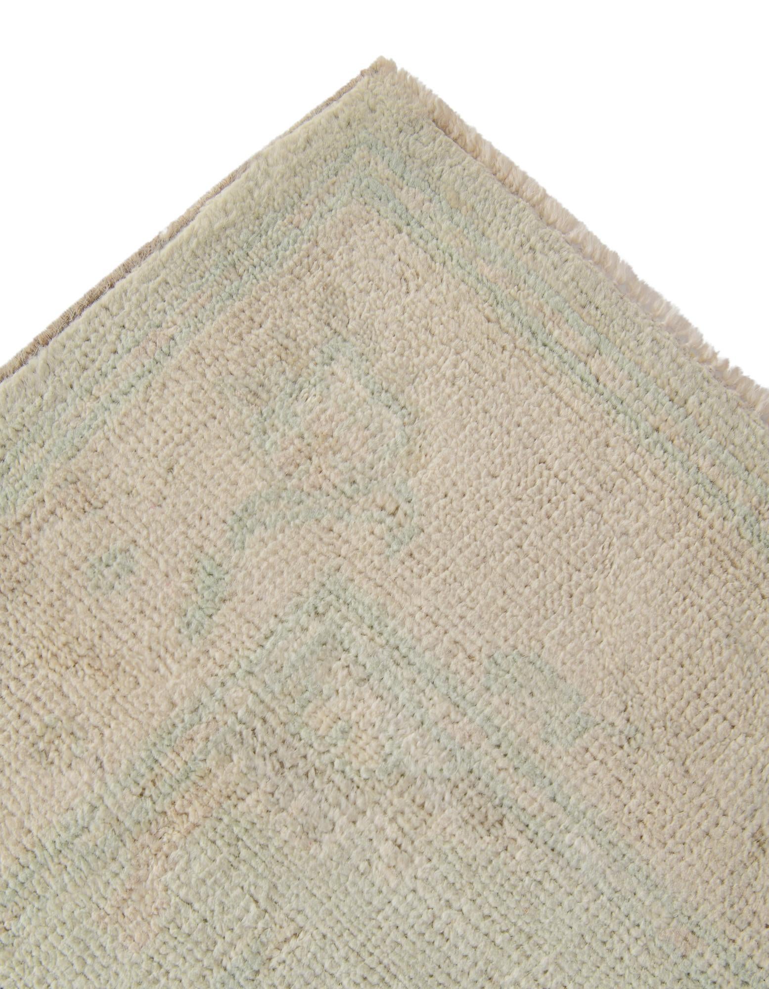 2' 10 x 11' 5 Hand Knotted Oushak Wool Runner Rug