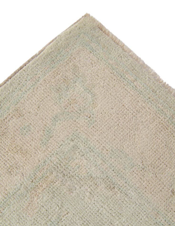 Detail image of 2' 10 x 11' 5 Hand Knotted Oushak Wool Runner Rug