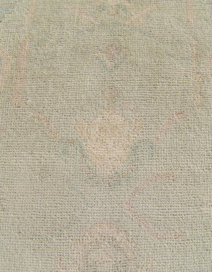 Detail image of 2' 10 x 11' 5 Hand Knotted Oushak Wool Runner Rug