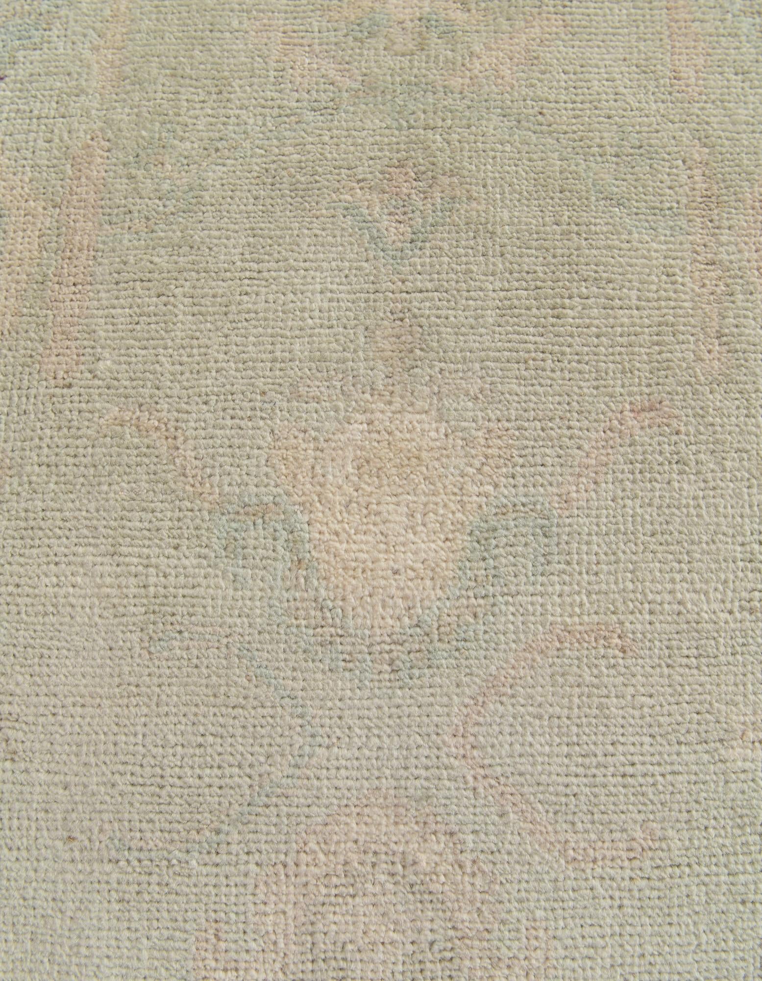 2' 10 x 11' 5 Hand Knotted Oushak Wool Runner Rug