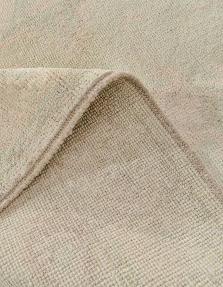 Detail image of 2' 10 x 11' 5 Hand Knotted Oushak Wool Runner Rug