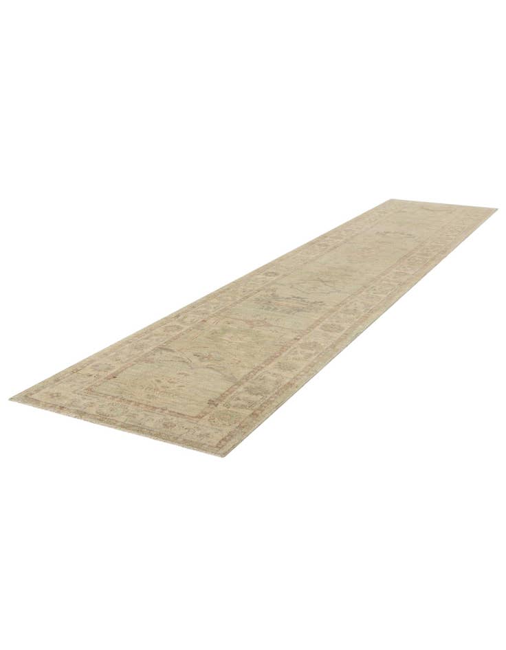 Detail image of 2' 10 x 14' 6  Hand Knotted Oushak Wool Runner Rug
