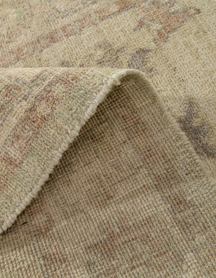 Detail image of 2' 10 x 14' 6  Hand Knotted Oushak Wool Runner Rug