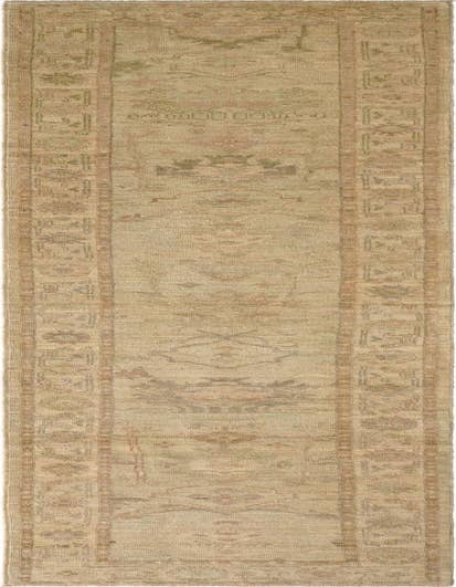 Detail image of 2' 10 x 14' 6 Hand Knotted Oushak Wool Runner Rug