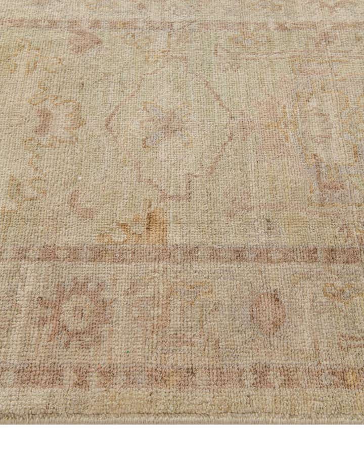 2' 9 x 9' 10 Hand Knotted Oushak Wool Runner Rug