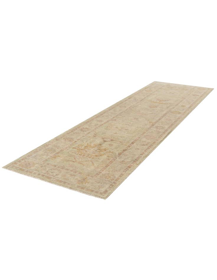 Detail image of 2' 9 x 9' 10 Hand Knotted Oushak Wool Runner Rug