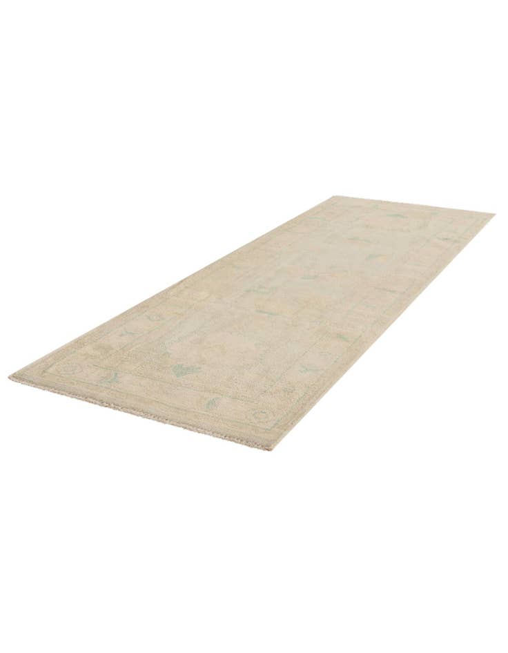 Detail image of 2' 8 x 7' 10 Hand Knotted Oushak Wool Runner Rug