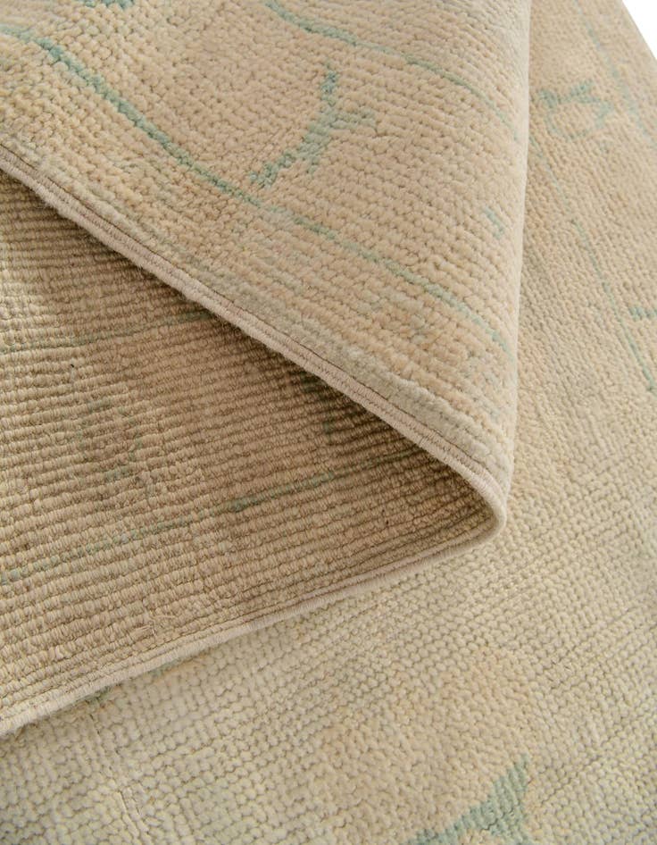 Detail image of 2' 8 x 7' 10  Hand Knotted Oushak Wool Runner Rug