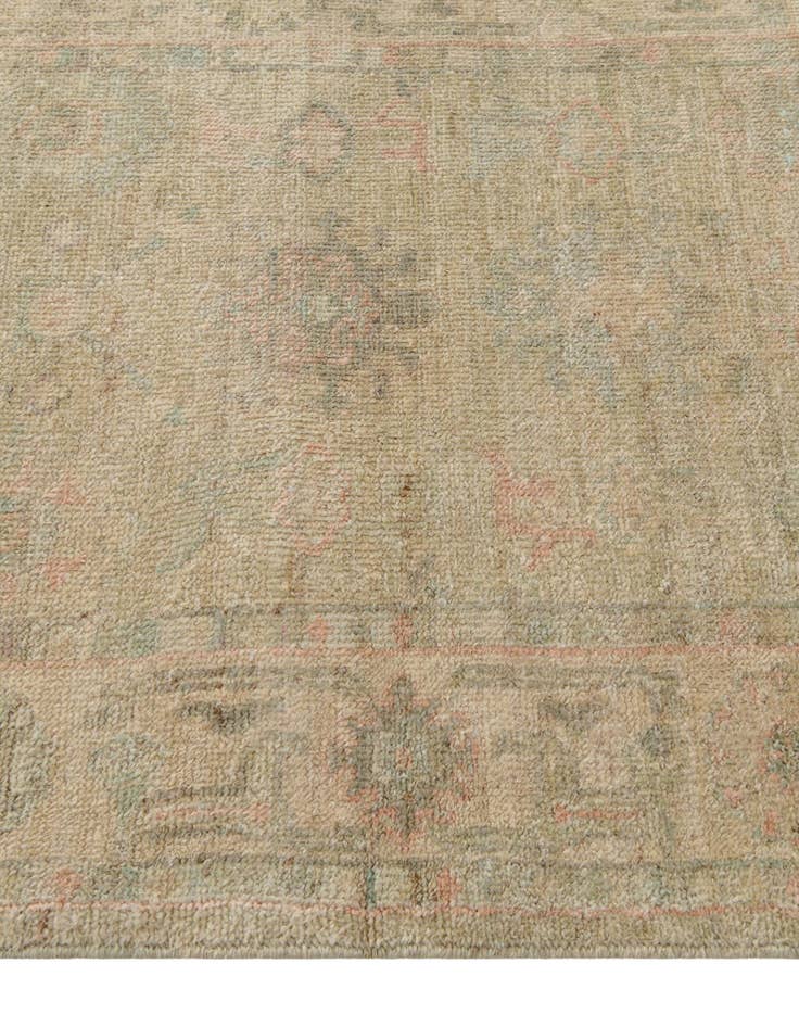 Detail image of 2' 10 x 9' 5  Hand Knotted Oushak Wool Runner Rug