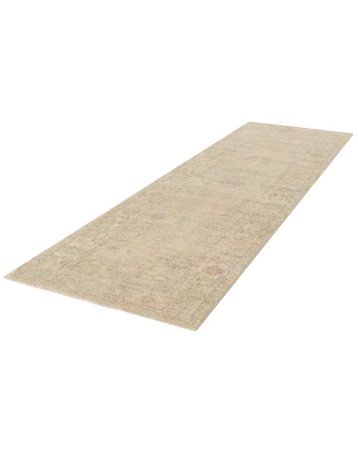 Detail image of 2' 10 x 9' 5 Hand Knotted Oushak Wool Runner Rug