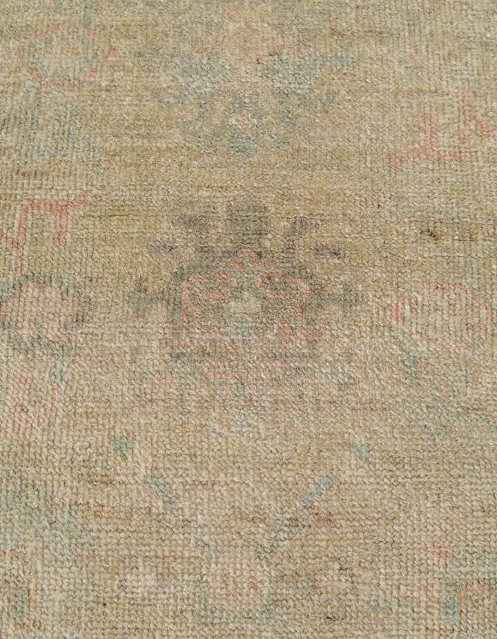 2' 10 x 9' 5 Hand Knotted Oushak Wool Runner Rug