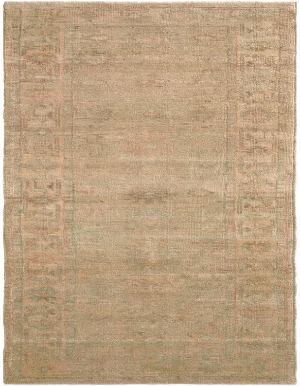 Detail image of 2' 10 x 9' 5 Hand Knotted Oushak Wool Runner Rug