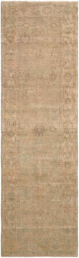 2' 10 x 9' 5 Hand Knotted Oushak Wool Runner Rug