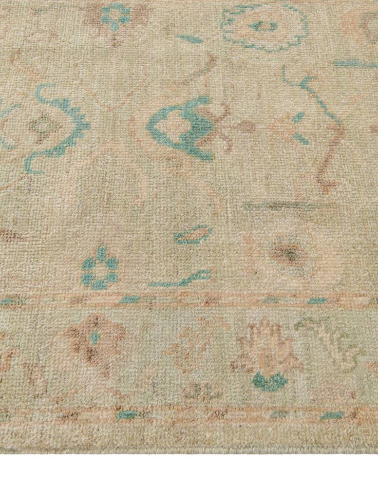 Detail image of 2' 10 x 9' 9  Hand Knotted Oushak Wool Runner Rug