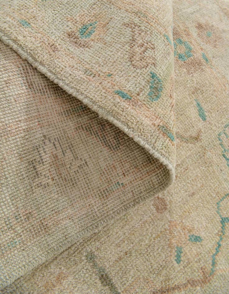 Detail image of 2' 10 x 9' 9  Hand Knotted Oushak Wool Runner Rug