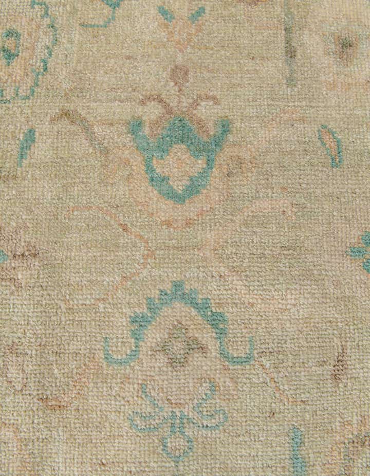 2' 10 x 9' 9 Hand Knotted Oushak Wool Runner Rug