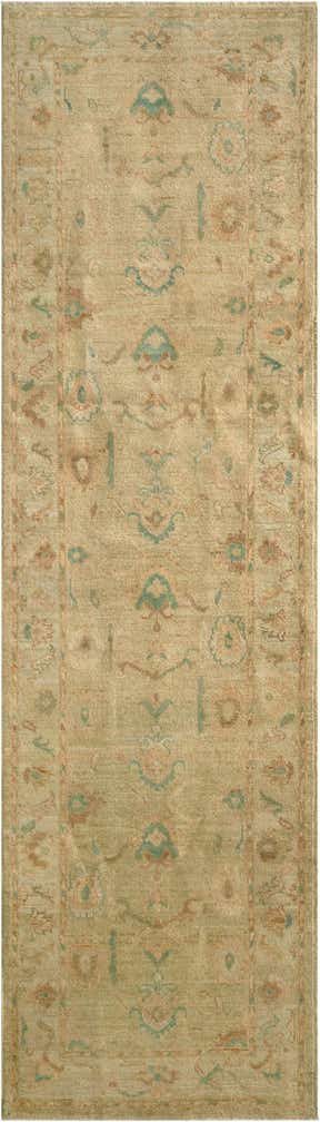 2' 10 x 9' 9 Hand Knotted Oushak Wool Runner Rug