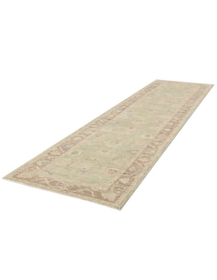 2' 11 x 11' 6 Hand Knotted Oushak Wool Runner Rug