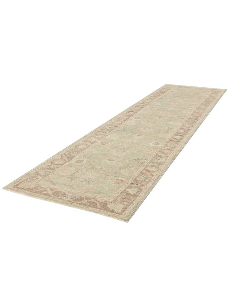 Detail image of 2' 11 x 11' 6 Hand Knotted Oushak Wool Runner Rug