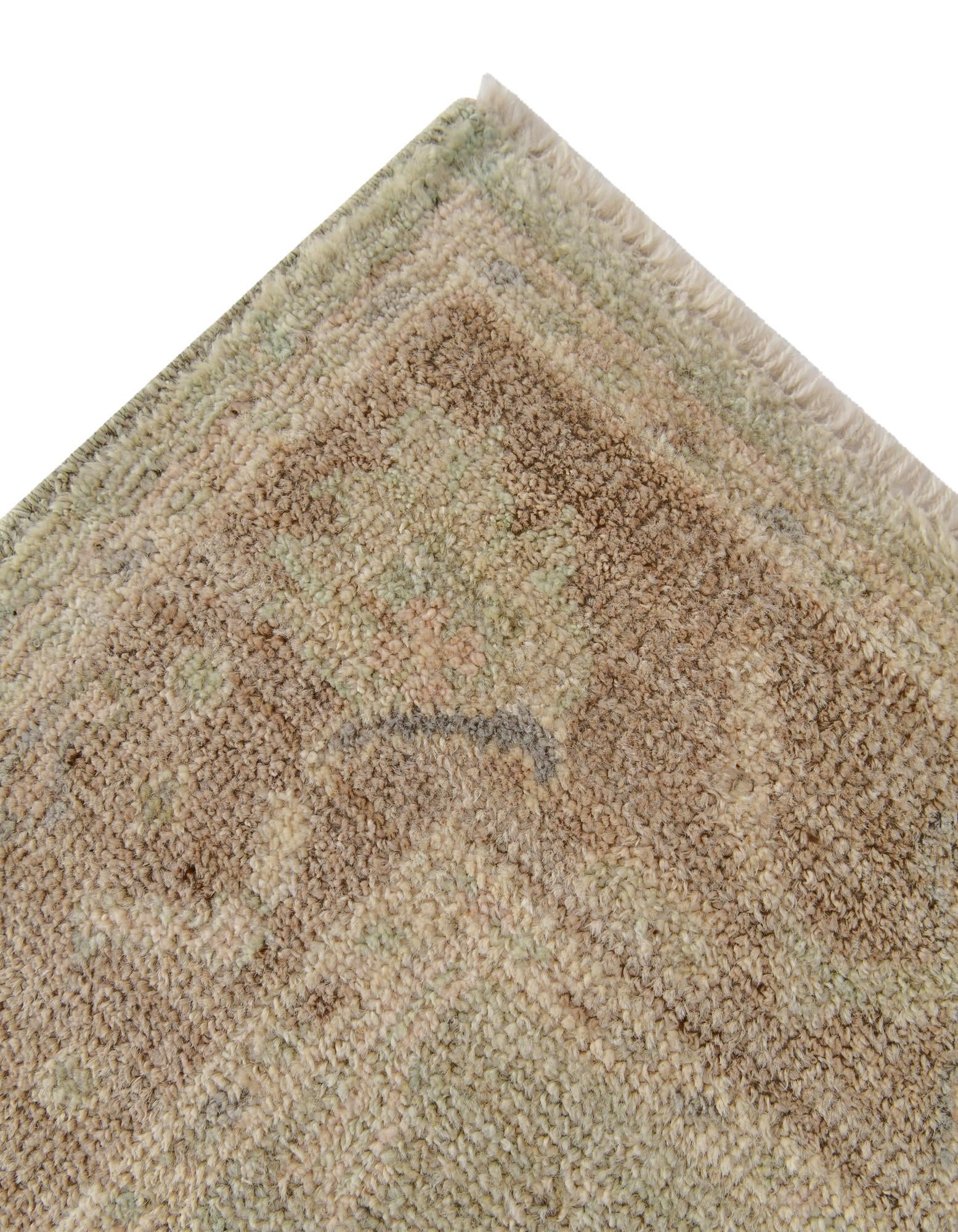 2' 11 x 11' 6 Hand Knotted Oushak Wool Runner Rug
