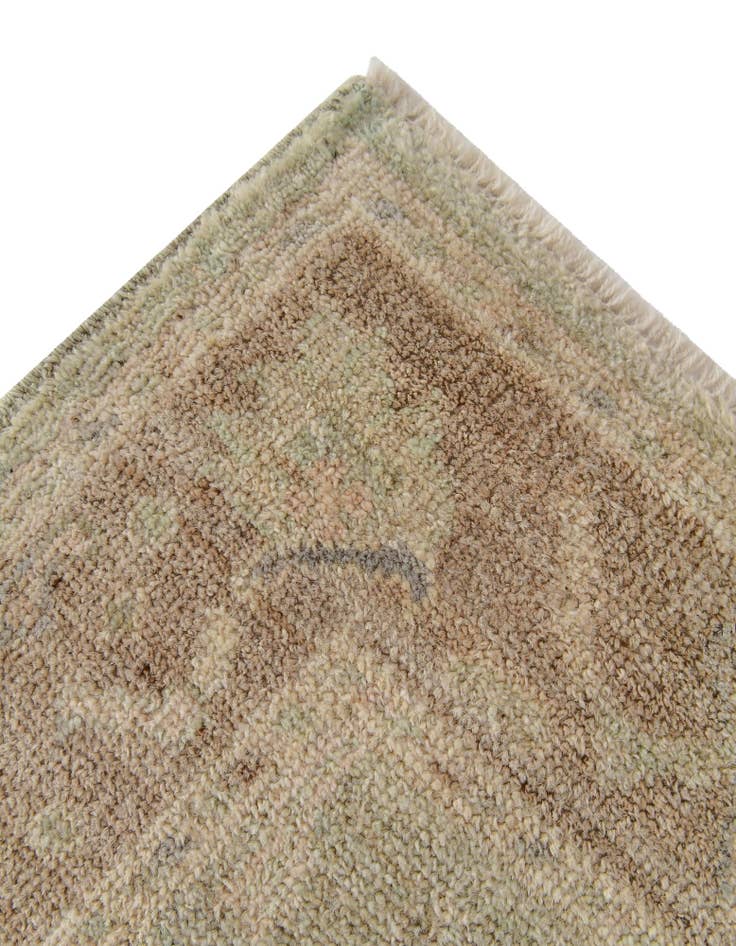Detail image of 2' 11 x 11' 6 Hand Knotted Oushak Wool Runner Rug