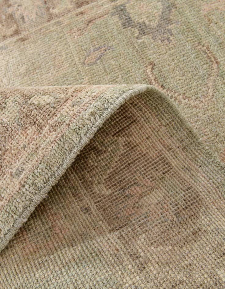 Detail image of 2' 11 x 11' 6  Hand Knotted Oushak Wool Runner Rug