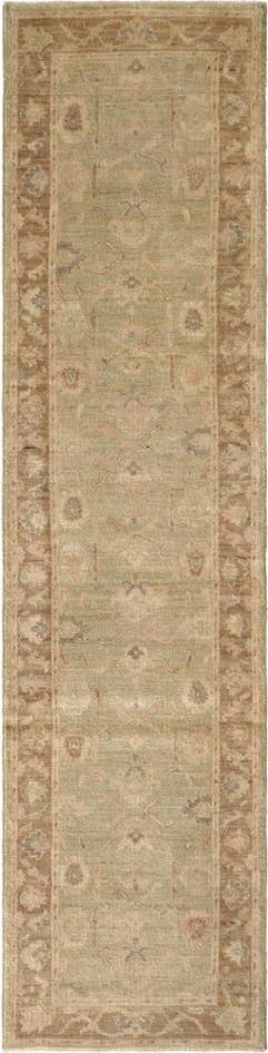 Detail image of 2' 11 x 11' 6 Hand Knotted Oushak Wool Runner Rug