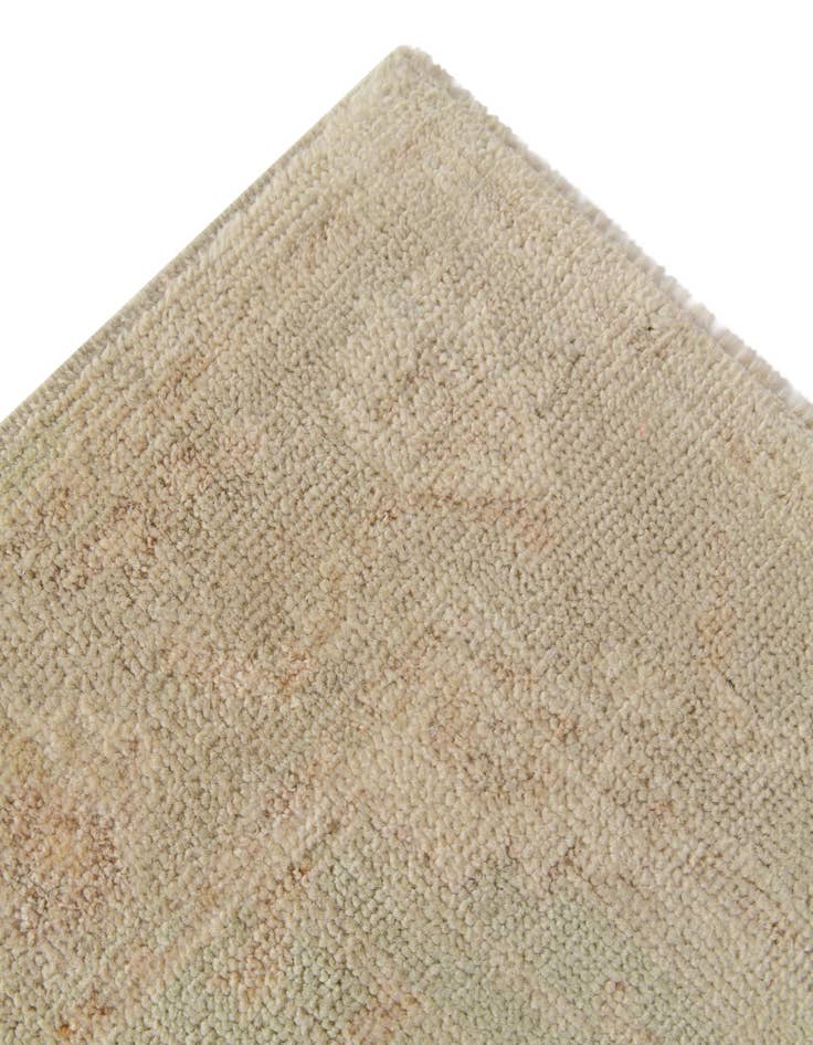 Detail image of 2' 10 x 9' 9 Hand Knotted Oushak Wool Runner Rug