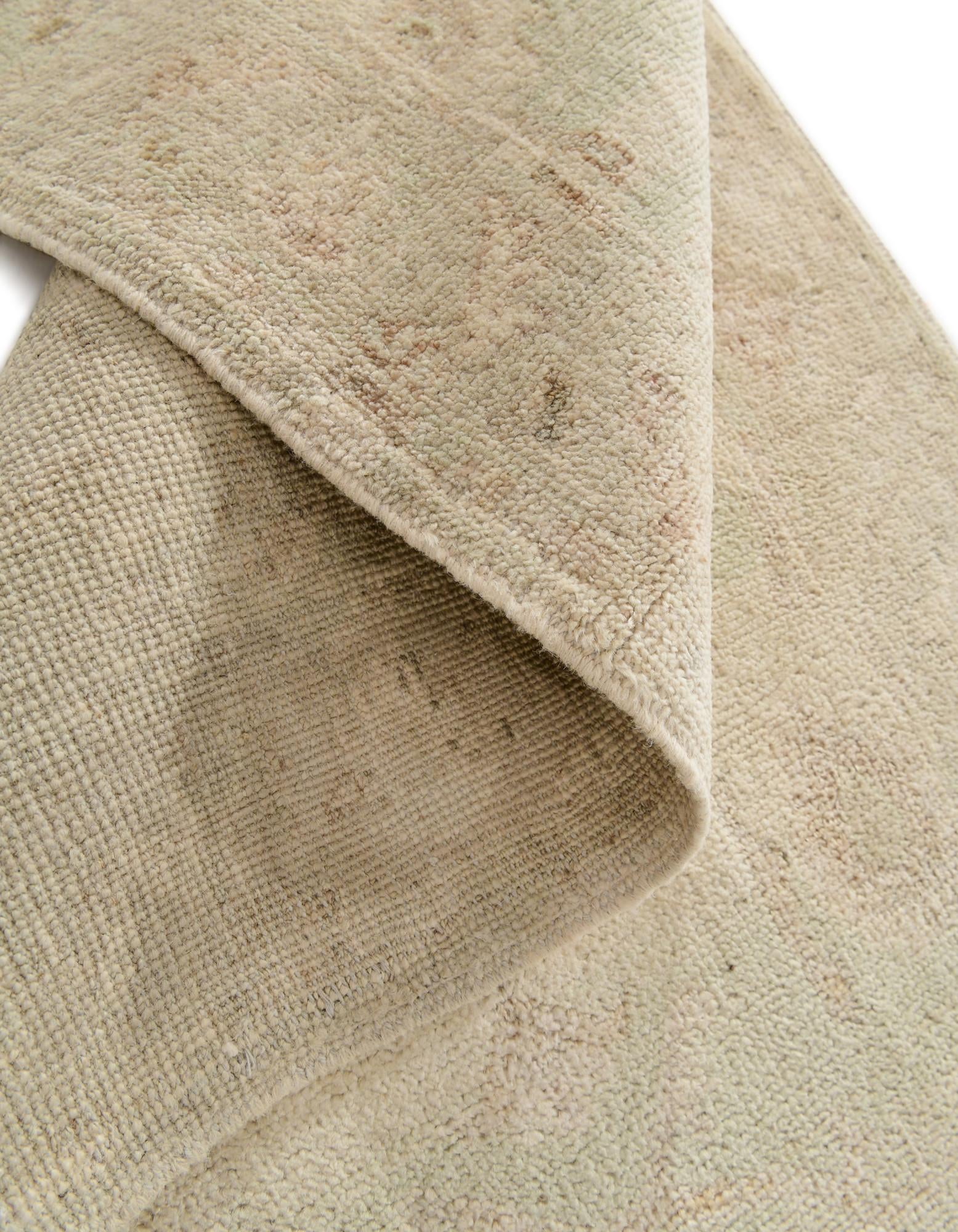 2' 10 x 9' 9 Hand Knotted Oushak Wool Runner Rug